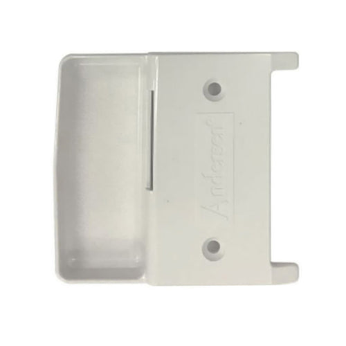 Andersen Window - Frenchwood Gliding Door - Screen Door Handle, Inside 4 Panel - White - Andersen Window - Frenchwood Gliding Door - Screen Door Handle, Inside 4 Panel - White