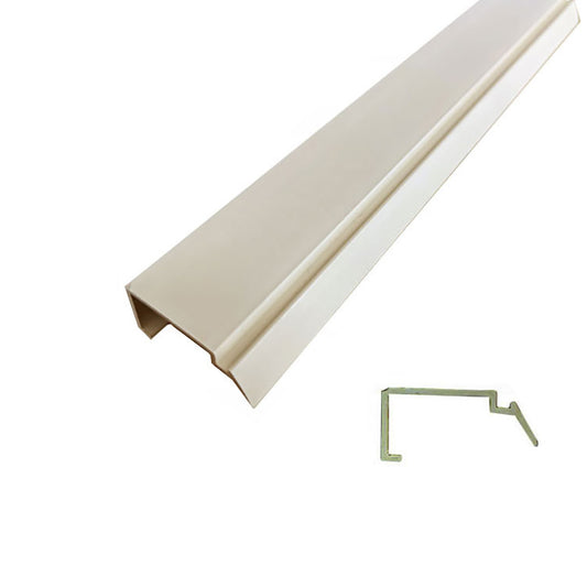 Rigid Vinyl Glazing Bead 6' Line Shape, 11/16 x 7/16