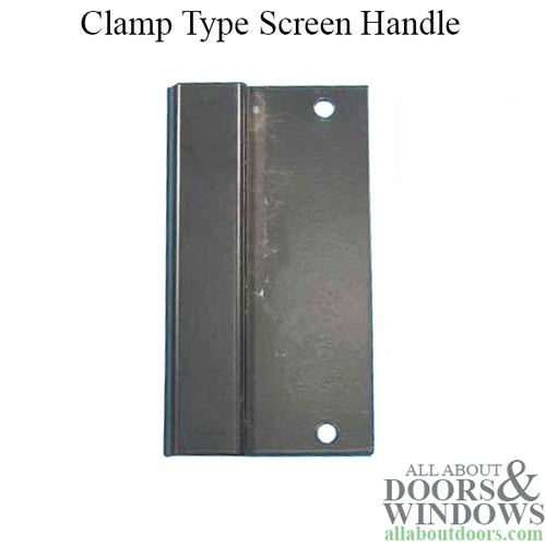 Outside pull for clamp style screen handle - Outside pull for clamp style screen handle