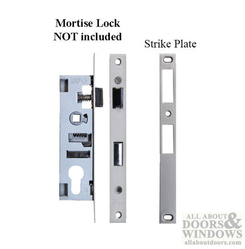 Strike Plate for Storm Door Mortise Lock 8.125 Inch Screw Hole Spacing - Strike Plate for Storm Door Mortise Lock 8.125 Inch Screw Hole Spacing