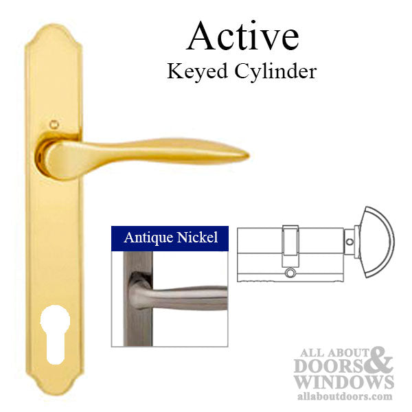 Handleset, New Orleans M1610/374N, Active - Antique Nickel - Handleset, New Orleans M1610/374N, Active - Antique Nickel
