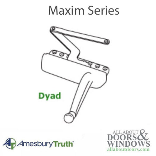 Truth Maxim 50.50 Dyad Operator, split arm, Sill Mount Right Hand - CHOOSE COLOR - Truth Maxim 50.50 Dyad Operator, split arm, Sill Mount Right Hand - CHOOSE COLOR