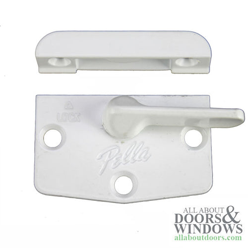 Sash Lock, Pella Designer Series 3 hole w/ Keeper - Choose Color - Sash Lock, Pella Designer Series 3 hole w/ Keeper - Choose Color