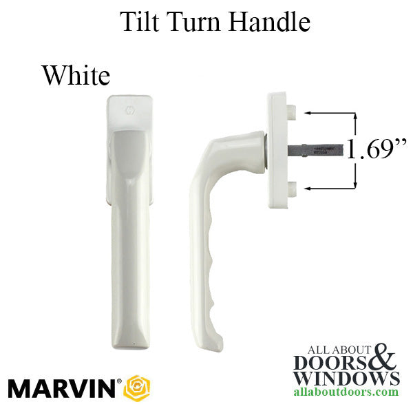 Marvin Tilt Turn Pistol Grip Handle, Non-keyed - Marvin Tilt Turn Pistol Grip Handle, Non-keyed