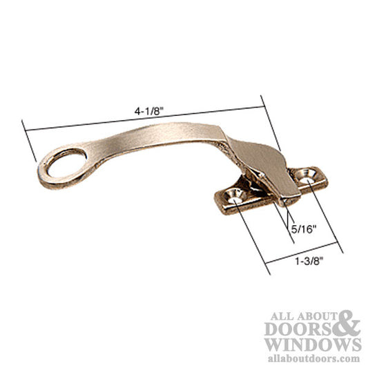 Locking Handle, Casement, 1-3/8”, LH  BZ Ring Type