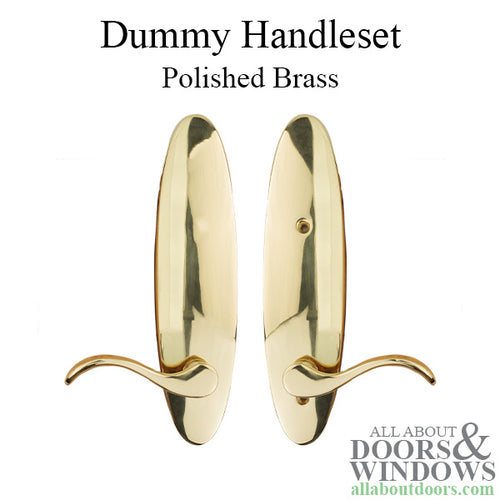 Blemished Dummy Handle Set - Polished Brass - Blemished Dummy Handle Set - Polished Brass