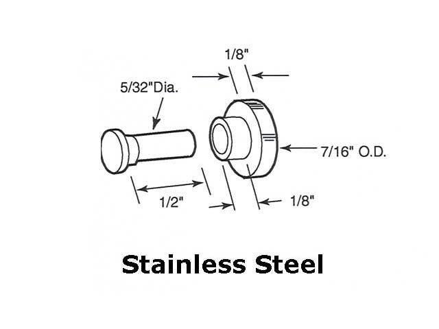 Roller (Flat) - Sliding Windows, Stainless Steel / Nylon - Roller (Flat) - Sliding Windows, Stainless Steel / Nylon