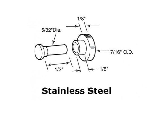 Roller (Flat) - Sliding Windows, Stainless Steel / Nylon - Roller (Flat) - Sliding Windows, Stainless Steel / Nylon