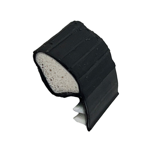 Weatherstrip Kerf Back Q-Lon .320 Inch Reach Black