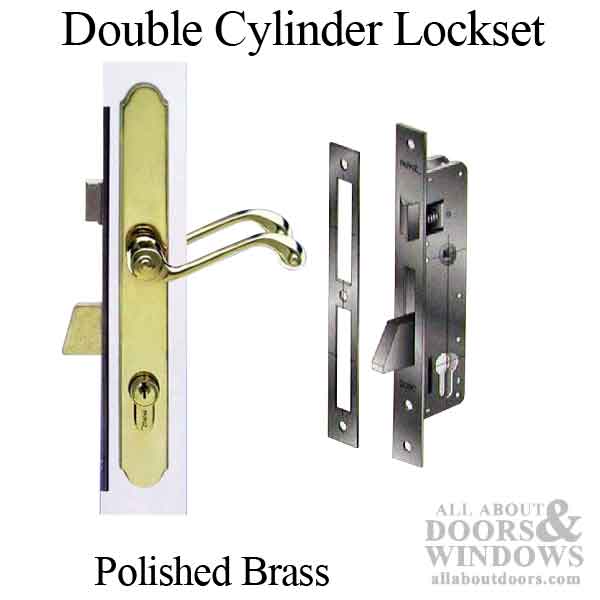 2000 Series Double Cylinder Complete Lock Set for Storm Doors - 2000 Series Double Cylinder Complete Lock Set for Storm Doors