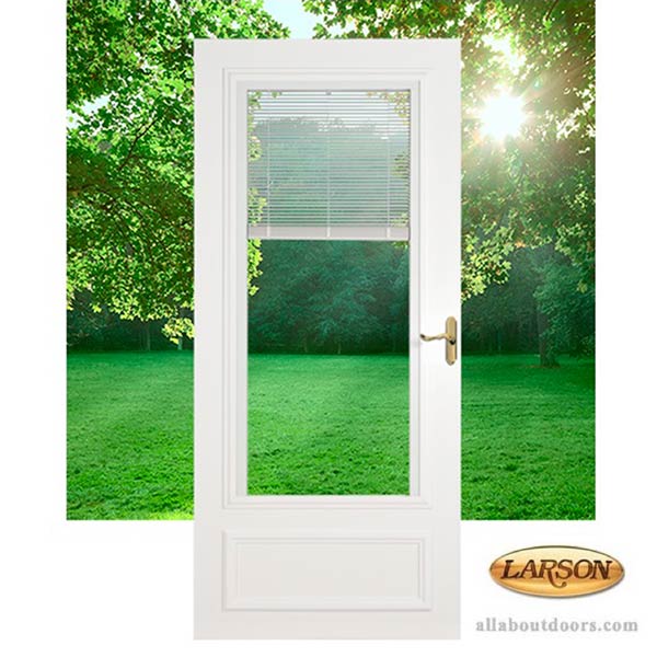 Larson Blinds Between the Glass Storm Door # 400-07 - Larson Blinds Between the Glass Storm Door # 400-07