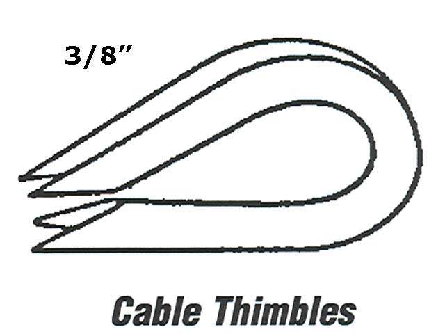 Cable Thimble - 3/8 Inch - Cable Thimble - 3/8 Inch