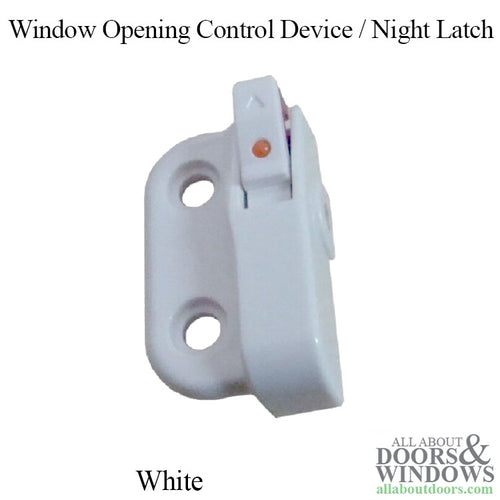 Plastic Window Opening Control Device (WOCD)  / Night Latch, White - Plastic Window Opening Control Device (WOCD)  / Night Latch, White