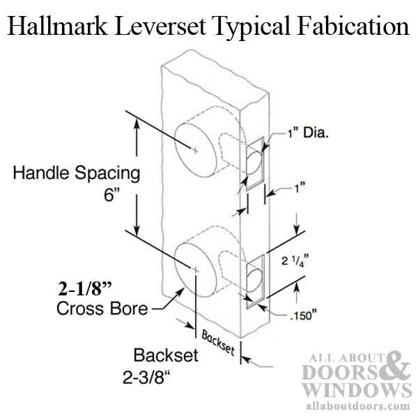 Caradco Hallmark Leverset, 6