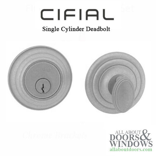 Cifial Asbury 571.100 Series Single Cylinder Deadbolt - Cifial Asbury 571.100 Series Single Cylinder Deadbolt