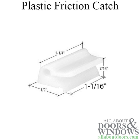 Catch, Friction, Plastic, white