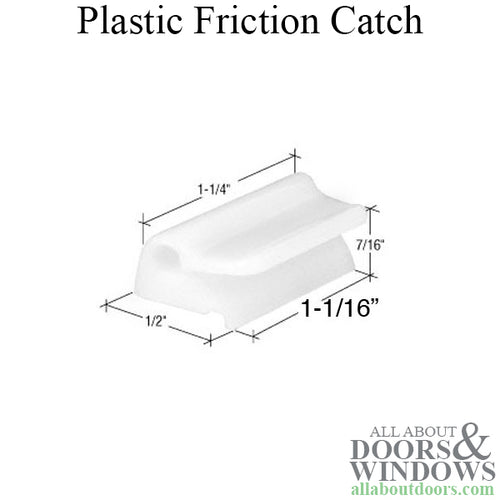 Catch, Friction, Plastic, white - Catch, Friction, Plastic, white