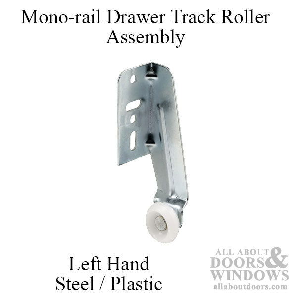 Roller Assembly, Monorail, 3/4 Inch Diameter, 2 Pack - Left Hand - Roller Assembly, Monorail, 3/4 Inch Diameter, 2 Pack - Left Hand