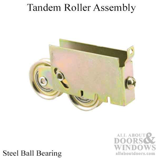 Sliding Patio Door Roller With Two Steel Wheels 1.5 Inch With Adjustable S Tab Housing