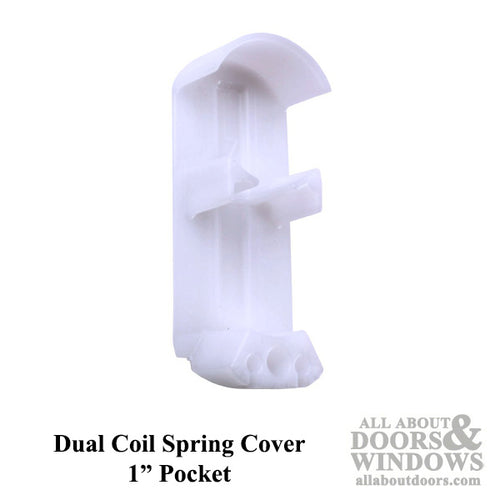 Support Cover, Dual Coil Spring, 1 inch Pocket - White - Support Cover, Dual Coil Spring, 1 inch Pocket - White