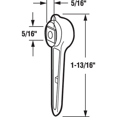 Diecast Latch Lever for Sliding Patio Door - Diecast Latch Lever for Sliding Patio Door