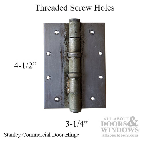 Commercial slip-in door hinge 4.5 x 3-1/4 five knuckle Ball Bearing Threaded Leaf - Commercial slip-in door hinge 4.5 x 3-1/4 five knuckle Ball Bearing Threaded Leaf