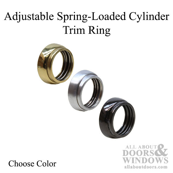 Adjustable Spring-Loaded Cylinder Trim Ring - Adjustable Spring-Loaded Cylinder Trim Ring