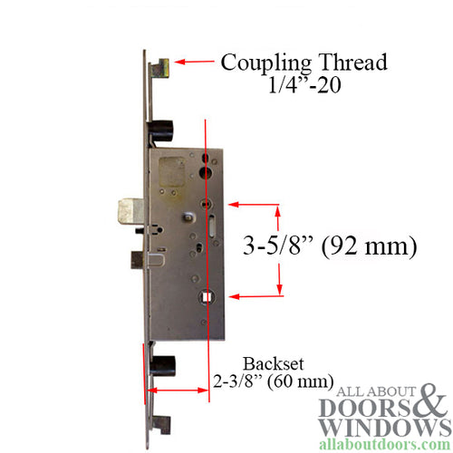 Active Concealed Rod 60/92, 7/8