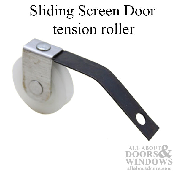 Spring Tension Roller Assembly with 1 Inch Nylon Wheel for Academy Sliding Screen Door - Spring Tension Roller Assembly with 1 Inch Nylon Wheel for Academy Sliding Screen Door