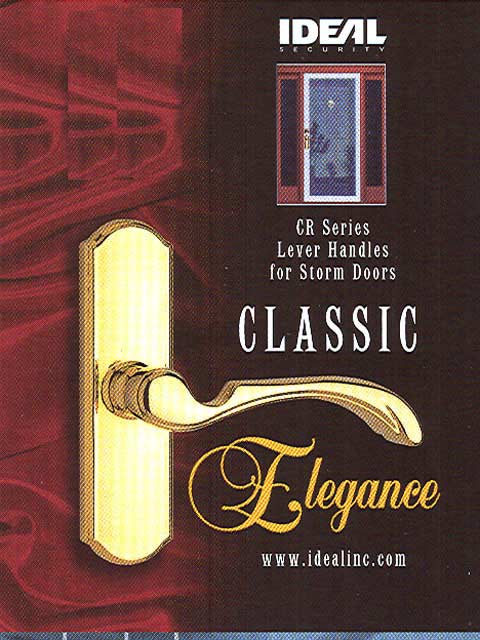 Ideal CR Lever Classic Storm Door Handle 1.75 Inch Hole Spacing - Ideal CR Lever Classic Storm Door Handle 1.75 Inch Hole Spacing