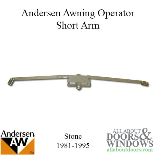 Andersen Awning Operator, A3-7082A, Short Arm - Stone  Window pa