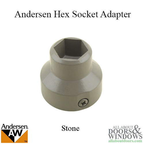 Hex Socket Adapter for Roof Window - Stone - Hex Socket Adapter for Roof Window - Stone