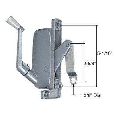 Awning Operator for Andersen Windows Left Hand Aluminum - Awning Operator for Andersen Windows Left Hand Aluminum