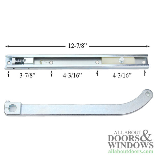 Replacement Offset Arm & Arm Track for 'Stout' Overhead Concealed Closer - Replacement Offset Arm & Arm Track for 'Stout' Overhead Concealed Closer