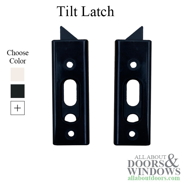 Plastic Tilt Latch with 2-5/16 Inch Hole Center for Vinyl or Metal Windows - Choose Color - Plastic Tilt Latch with 2-5/16 Inch Hole Center for Vinyl or Metal Windows - Choose Color