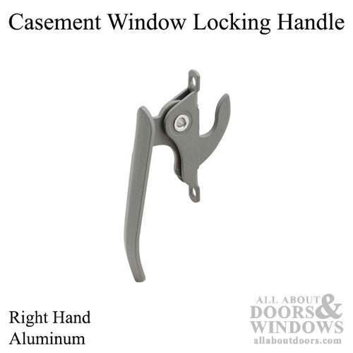 Right Hand Locking Handle, Casement Window 2-5/8 - Aluminum - Right Hand Locking Handle, Casement Window 2-5/8 - Aluminum