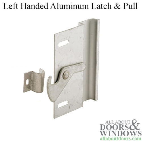 Left Handed Latch & Pull for Sliding Screen Door - Aluminum - Left Handed Latch & Pull for Sliding Screen Door - Aluminum