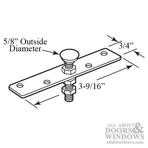 Closet Door Adjustable Roller Bracket Top Mount - Closet Door Adjustable Roller Bracket Top Mount