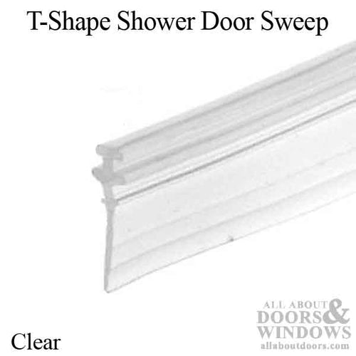 Shower Door Sweep, T-Shaped, 36