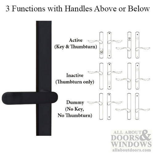 G-U Allegro Handle & 30mm Plate, Dummy, No Key, No Thumbturn (Handles DO NOT Move) Choose Color - G-U Allegro Handle & 30mm Plate, Dummy, No Key, No Thumbturn (Handles DO NOT Move) Choose Color