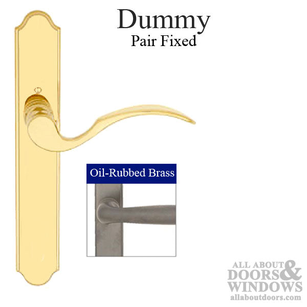 Munchen Dummy, M112PL / 374N  Fixed Pair - Oil-Rubbed Brass - Munchen Dummy, M112PL / 374N  Fixed Pair - Oil-Rubbed Brass