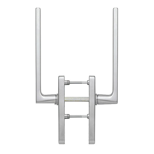 Dallas Handleset for Active Lift and Slide Door System, Keyed One Side - Resista Satin Nickel