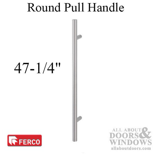 G-U Ferco Rounded 47-1/4"  Straight Pull Handle - Stainless Steel