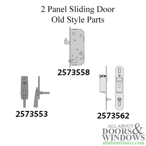 Latch Receiver, Andersen 2 Panel, REACHOUT LOCK - DISCONTINUED - Latch Receiver, Andersen 2 Panel, REACHOUT LOCK - DISCONTINUED