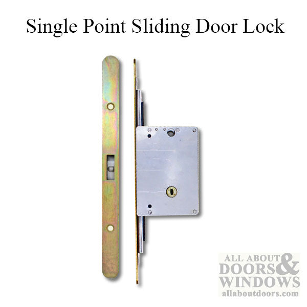 Single Point Sliding Door Lock, (SPL ) - Yellow DiChromate - Single Point Sliding Door Lock, (SPL ) - Yellow DiChromate