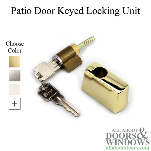 Keyed Locking Unit for Sliding Patio Door Diecast Material 1-3/4