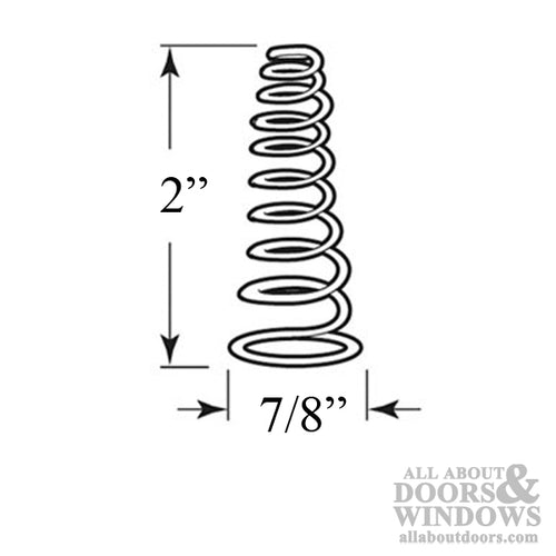 Bi Fold Door Spring 2 Inch - Bi Fold Door Spring 2 Inch
