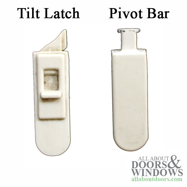 Slide on Pivot Bar - White - Slide on Pivot Bar - White