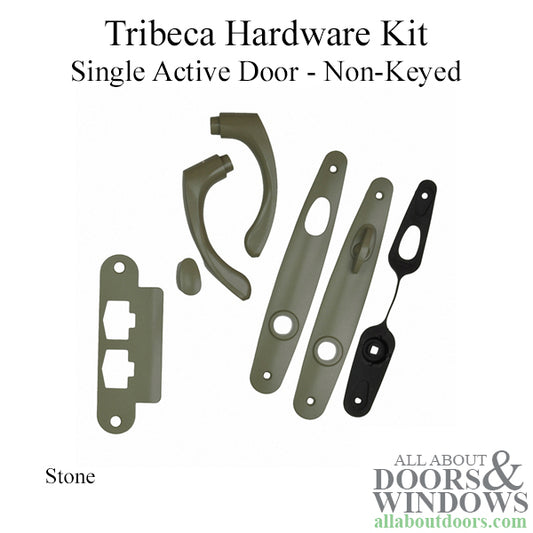 Andersen Tribeca Hardware Kit, Single Active Door, Non-Keyed - Stone