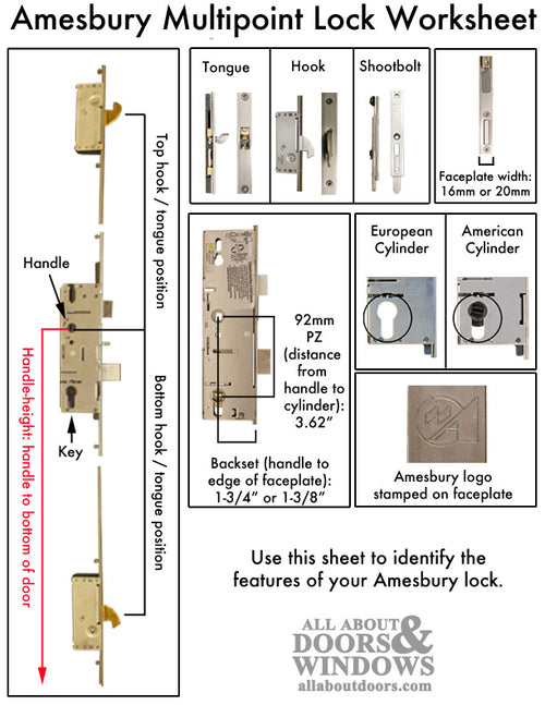 16mm P2000 Active Lower 45mm Backset Shootbolt - 16mm P2000 Active Lower 45mm Backset Shootbolt